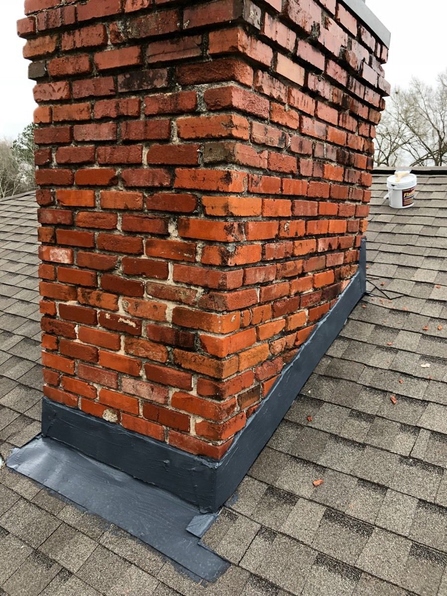 Damaged chimney requiring full restoration