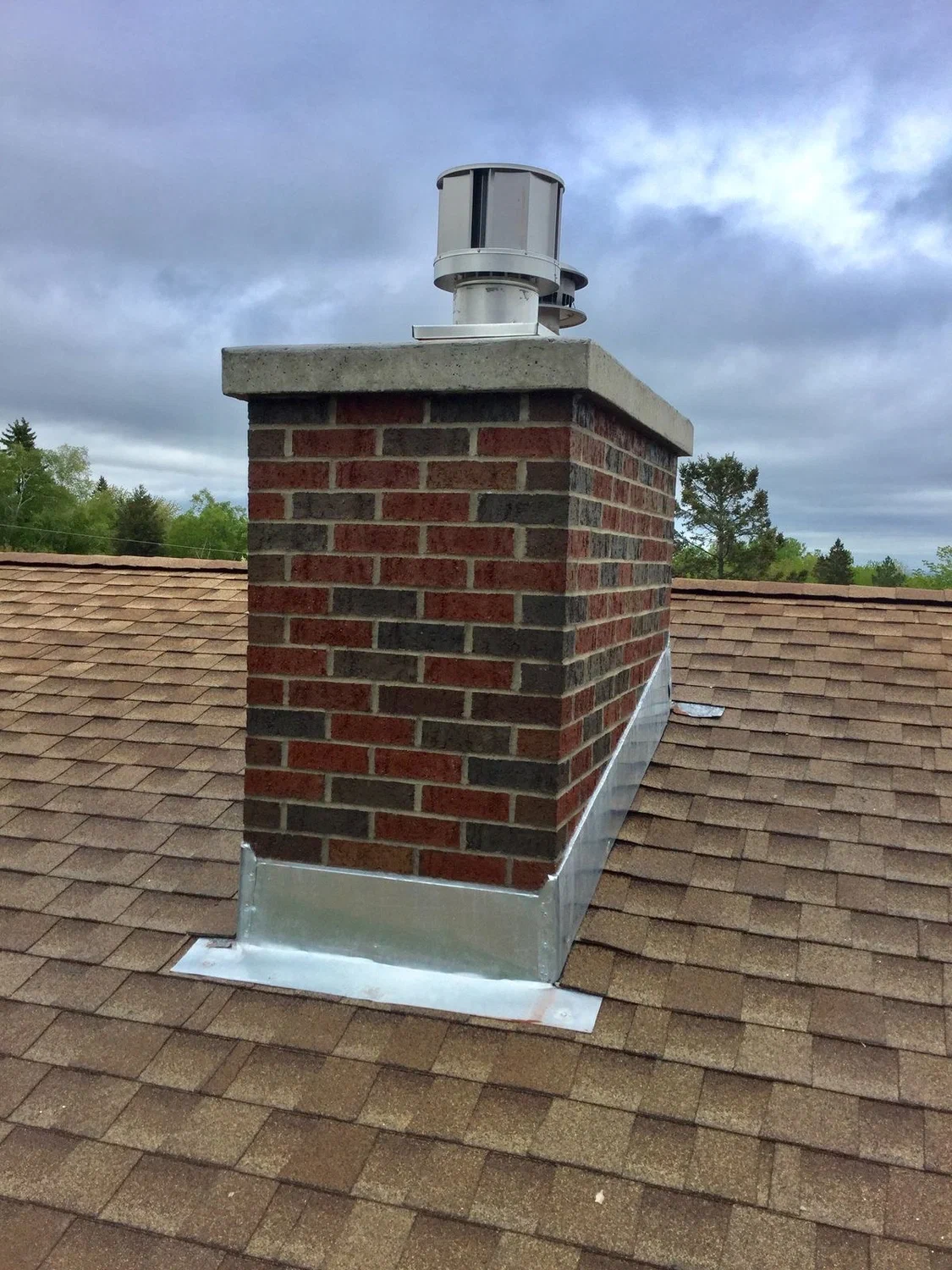 Professionally installed chimney liner protecting the chimney system